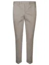 Pt Torino Master Flat Front Pant In Brown