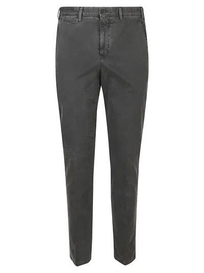 Pt Torino Master Flat Front Pants In Gray