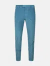 Pt Torino 'master' Light Blue Cotton Pants In Light Blue