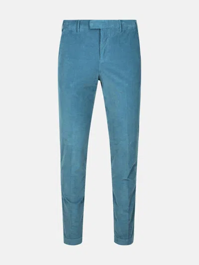 Pt Torino 'master' Light Blue Cotton Pants