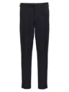 Pt Torino Tailored Black Trousers With Discreet Pockets In Black