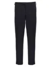 Pt Torino Tailored Black Trousers With Discreet Pockets In Black