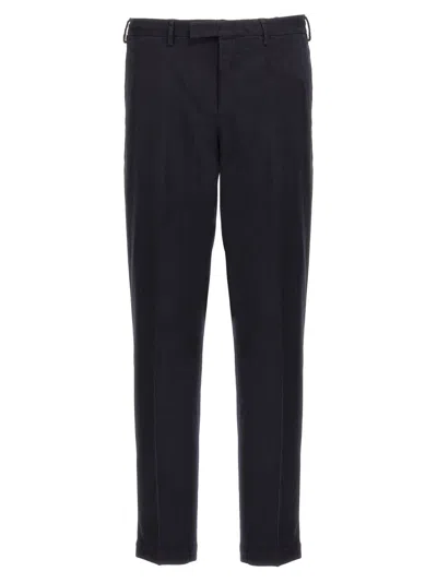 Pt Torino Trousers Tapered Cuffed Hem In Black