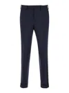 Pt Torino Stretch Gabardine Master Fit Pants In Blue
