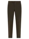 Pt Torino Trousers Back Side Pockets Loops In Brown