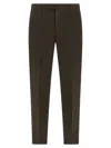 Pt Torino Trousers Back Side Pockets Loops In Brown