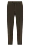 Pt Torino Tapered Trousers In Brown