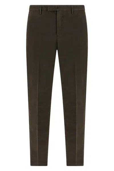 Pt Torino Tapered Trousers In Brown