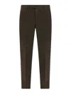 Pt Torino Tapered Trousers In Brown