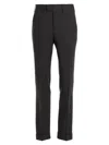 Pt Torino Trousers Tailored Cuffed Hem In Black