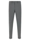 Pt Torino Master Tailored Trousers Front Crease Belt Loops In Gray