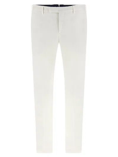 Pt Torino White Master Pants In Gray