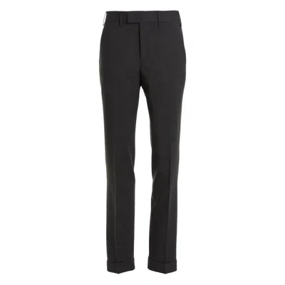 Pt Torino Master Pressed-crease Trousers In Gray