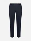 Pt Torino Rebel Trousers In Stretch Twill In Blue
