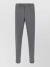 Pt Torino Master Tailored Trousers Front Crease Belt Loops In Gray