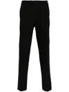 Pt Torino Pressed-crease Slim-fit Trousers In Black