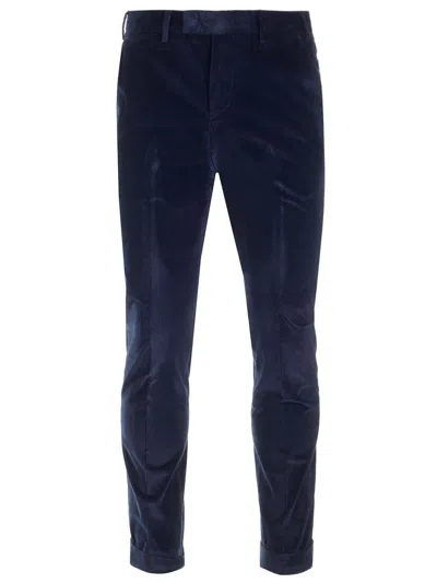 Pt Torino Master Corduroy Trousers In Blue