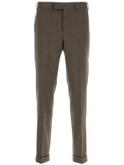 Pt Torino Master Trousers In Tobacco