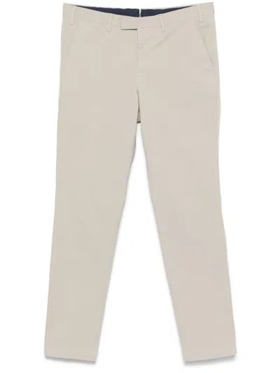 Pt Torino Tailored Gray Trousers With Premium Cotton Blend In Grey