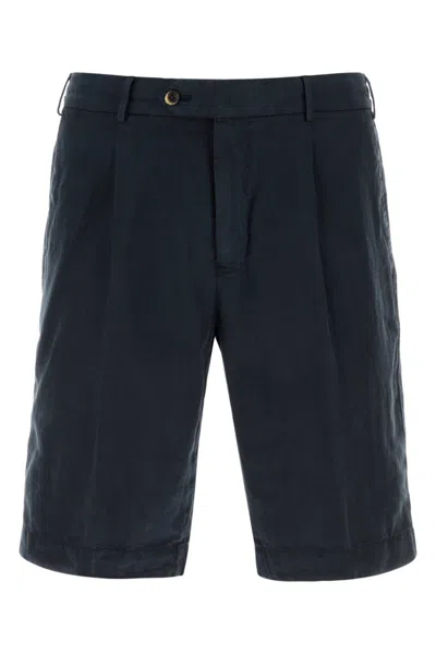 PT TORINO DARK BLUE SOLID SHORTS