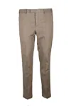 Pt Torino Master Belt-loop Trousers In Brown
