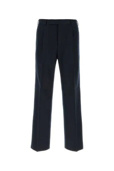 Pt Torino Men Midnight Blue Straight Trousers In Multi