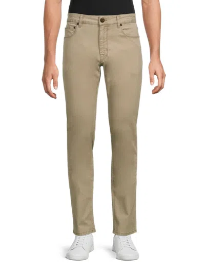 Pt Torino Men's Straight Leg Jeans In Tan