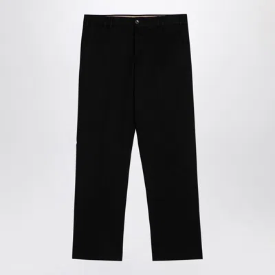 Pt Torino Michael Trousers Back Pockets Belt Loops In Black