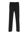 Pt Torino Cotton Michael Straight Leg Trousers In Black