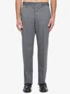 Pt Torino Michael Pants In Wool In Gray