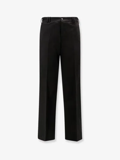 Pt Torino Michael Reworked Cotton Trousers In Black