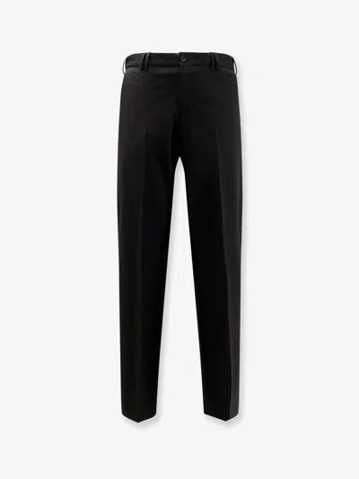 Pt Torino Michael Reworked Stretch Wool Trousers In Black