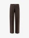 Pt Torino Michael Reworked Stretch Wool Trousers In Brown