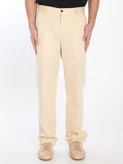 Pt Torino Michael Straight Leg Trousers In Neutral