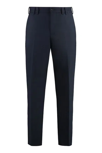 Pt Torino Michael Wool Trousers In Black
