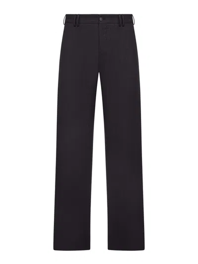 Pt Torino Michael Wool Trousers In Black