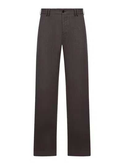 Pt Torino Michael Wool Trousers In Brown