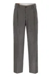 Pt Torino Michael Tailored Wool Trousers In Gray