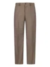Pt Torino Micheal Archive Pinstripe Trousers In Brown