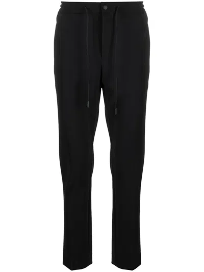 Pt Torino Travel Mid-rise Tapered Trousers In Blue