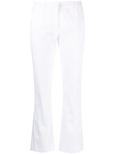 Pt Torino Jaine Stretch Cotton Trousers In White