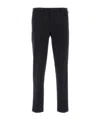 Pt Torino Mid-rise Slim Cut Trousers In Black