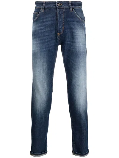 Pt Torino Mid-rise Slim-fit Jeans In 蓝色