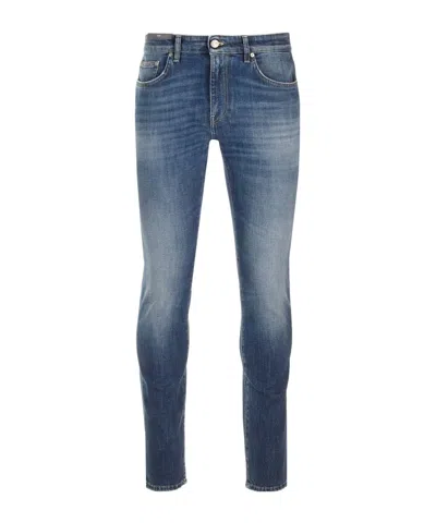 Pt Torino Mid-rise Slim-fit Jeans In Blue
