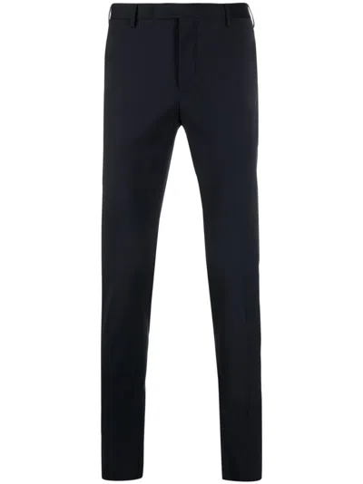 Pt Torino Mid-rise Slim-fit Trousers In Blue