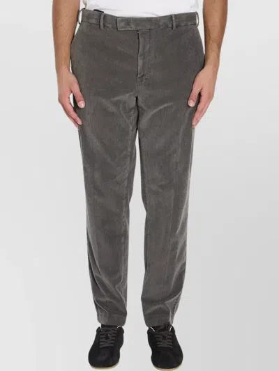 PT TORINO MID-RISE STRAIGHT LEG CORDUROY TROUSERS