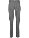 Pt Torino Mid-rise Tailored Trousers In Grau