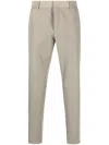 Pt Torino Slim-fit Trousers With Smooth Finish And Discreet Pockets In Animal Print