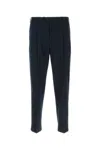 Pt Torino Dark Grey Stretch Cotton Chino Pant In 0360