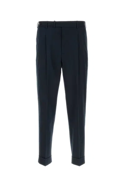 PT TORINO MIDNIGHT BLUE STRETCH COTTON BLEND PANT